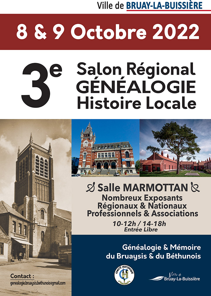2022-3e salon du salon régional de généalogie et d'histoire locale