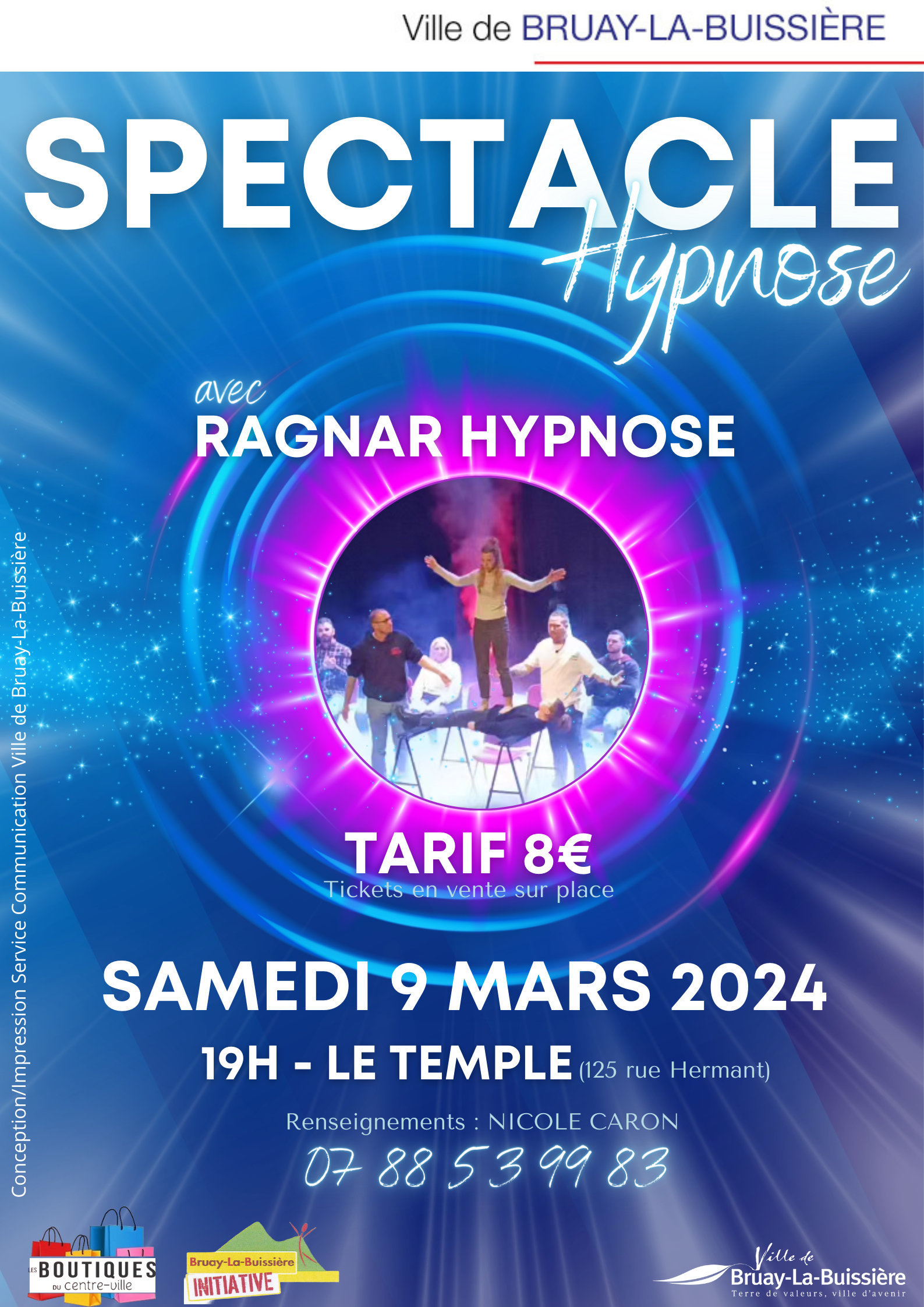 Spectacle d'hypnose Ragnar BLBI 2024