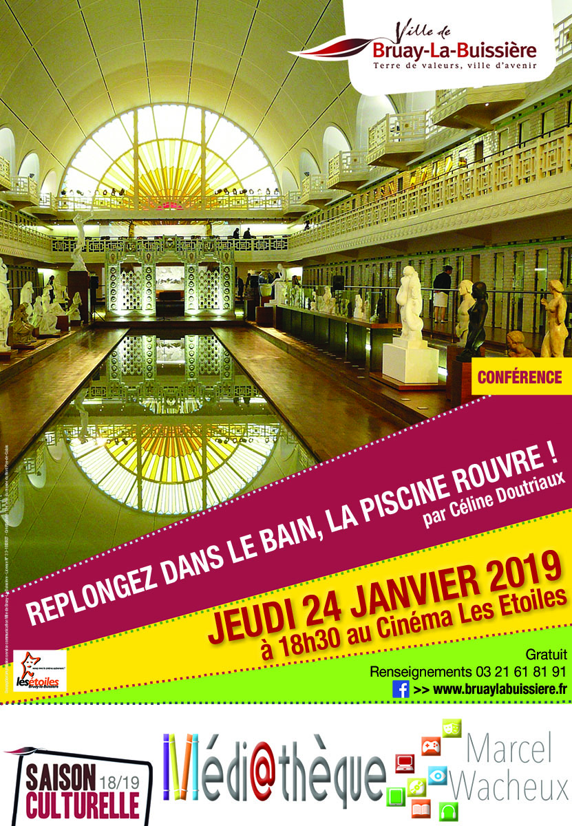 Affiche conférence musée piscine de Roubaix