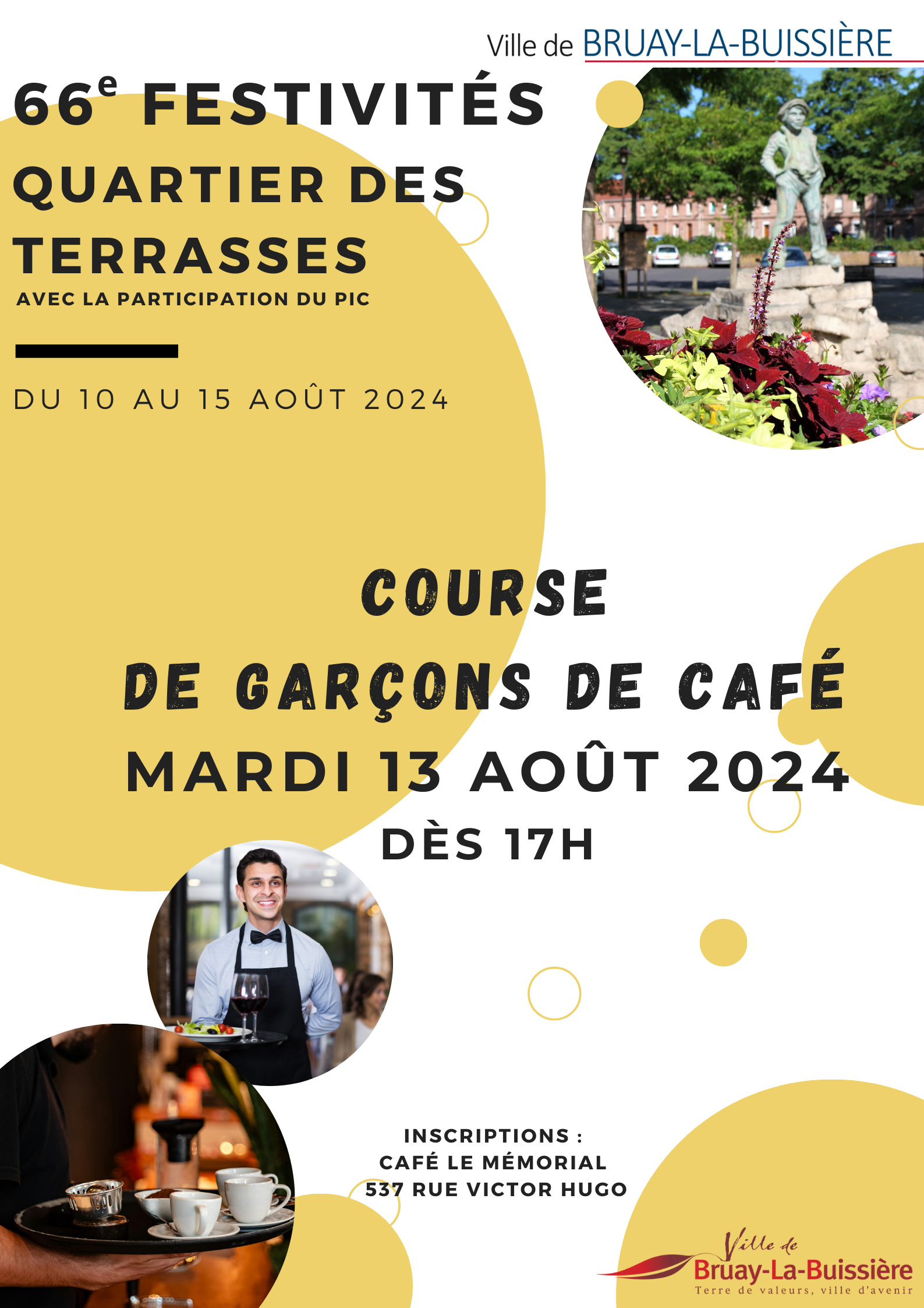 course garçons de café 2024