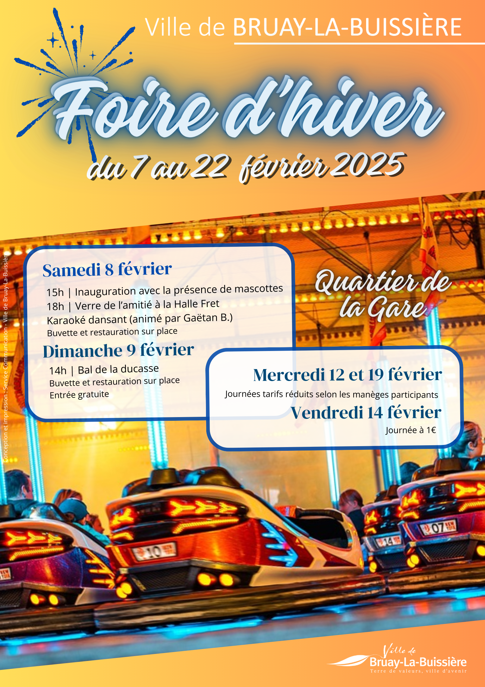 Affiche fête foraine 2025