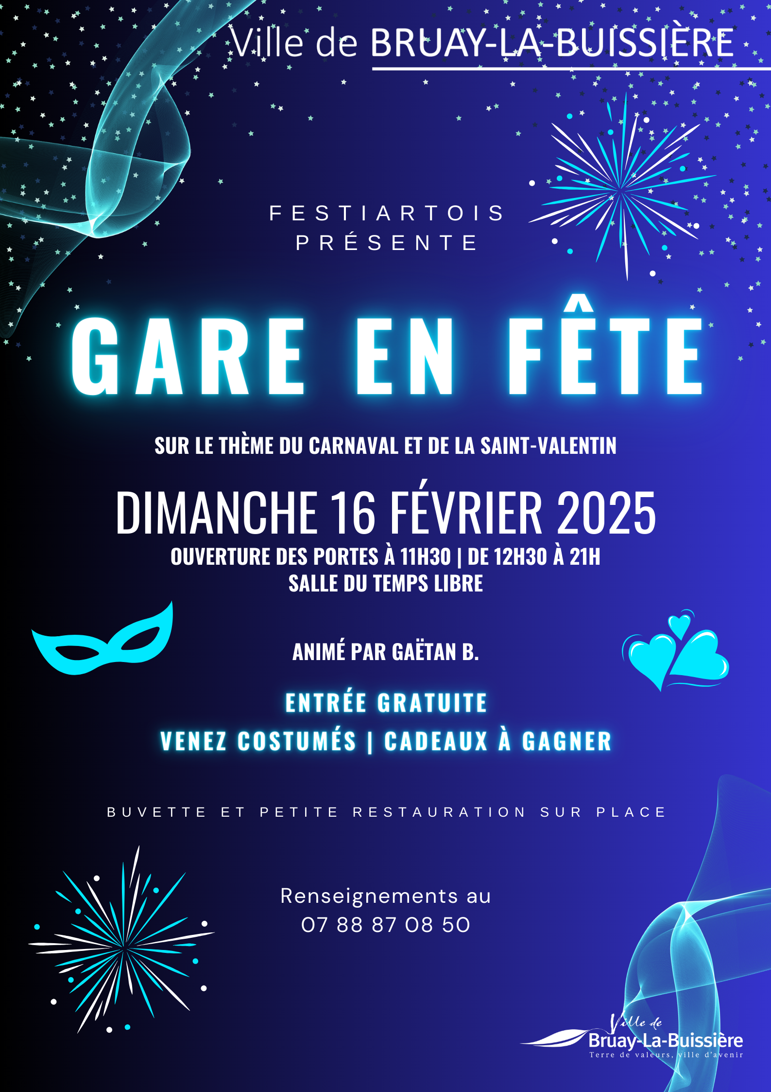 Affiche gare en fête 2025