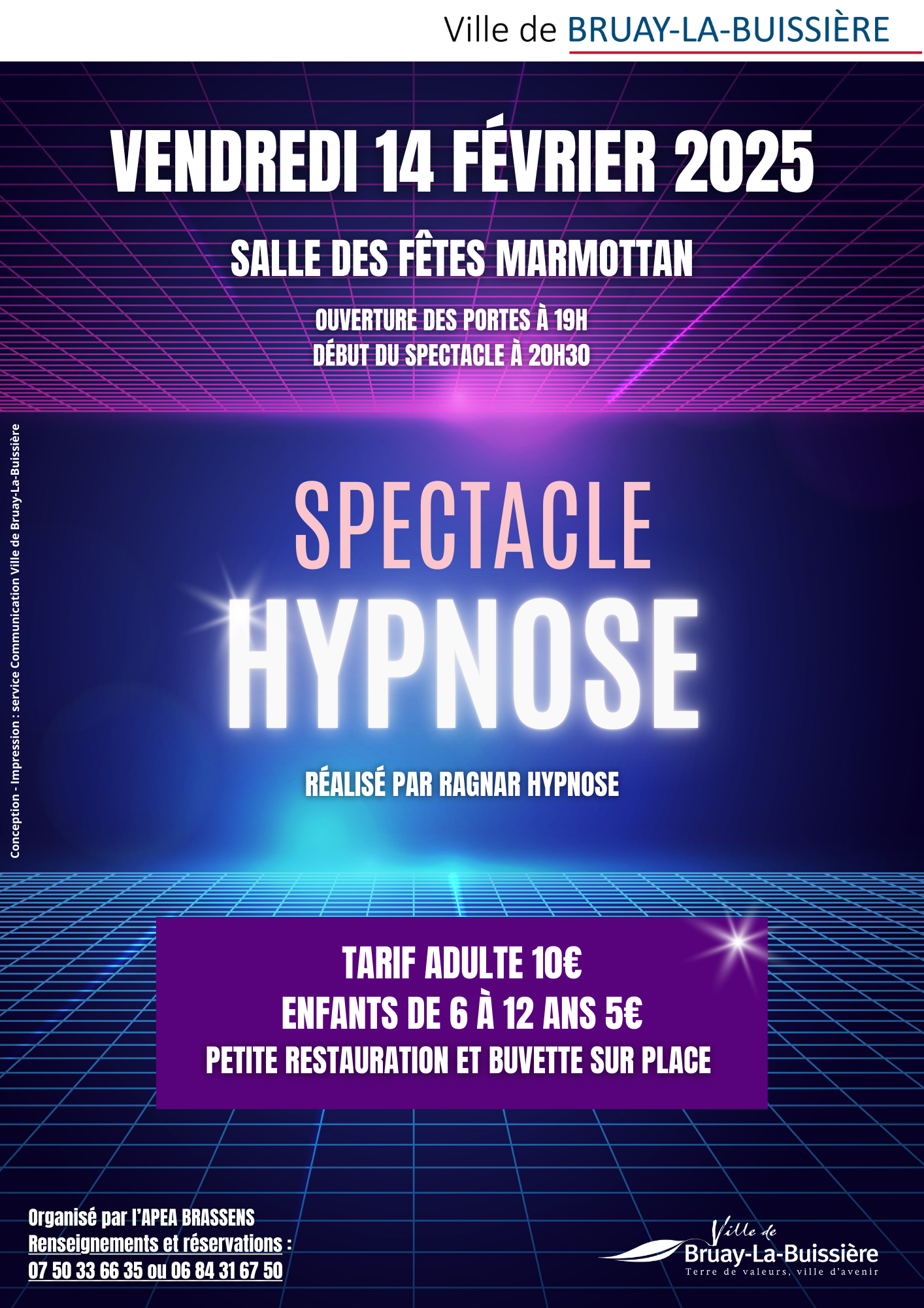 Affiche spectacle hypnose