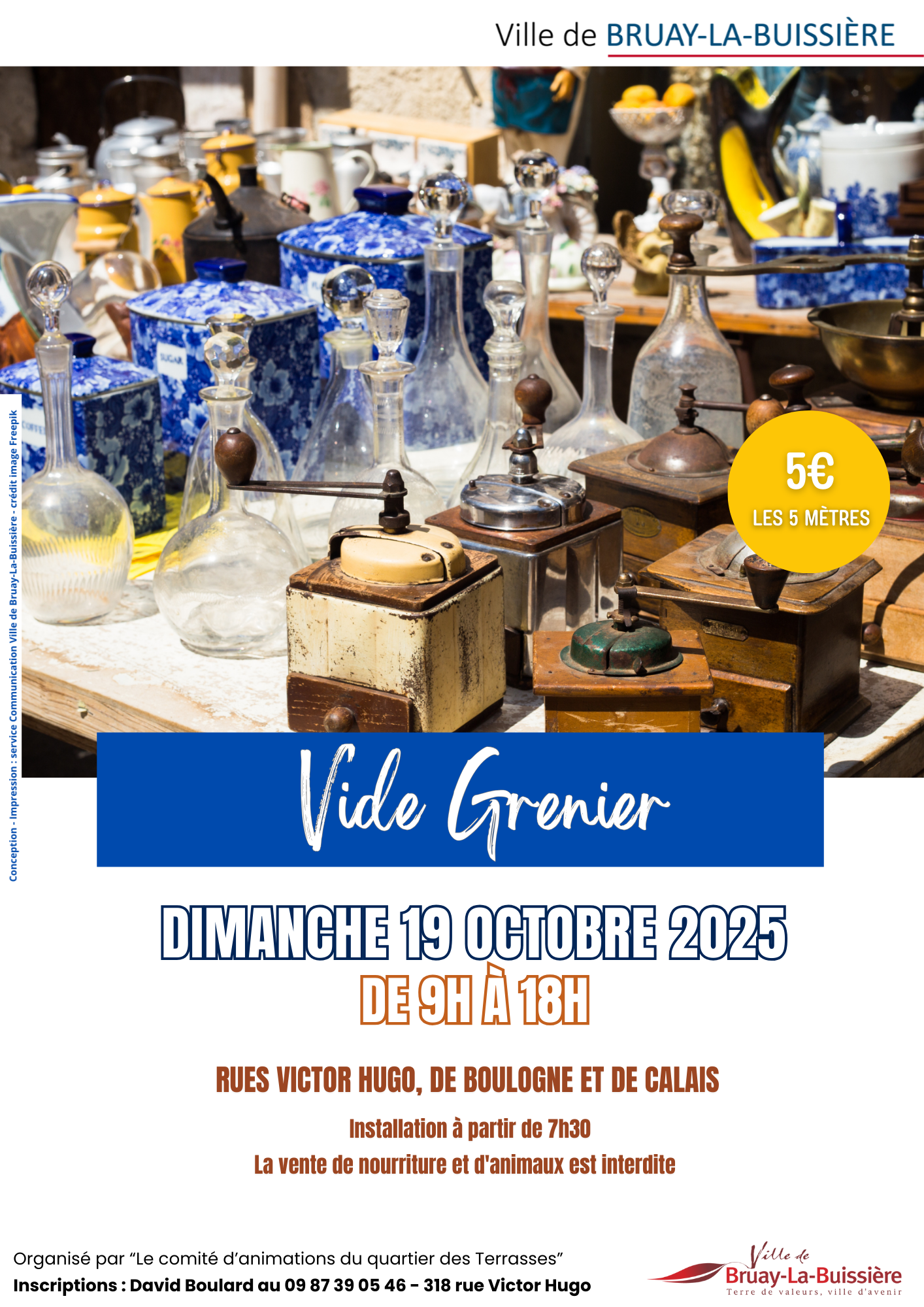 19-10-2025 Vide Grenier Comité animation du quartier des Terrasses