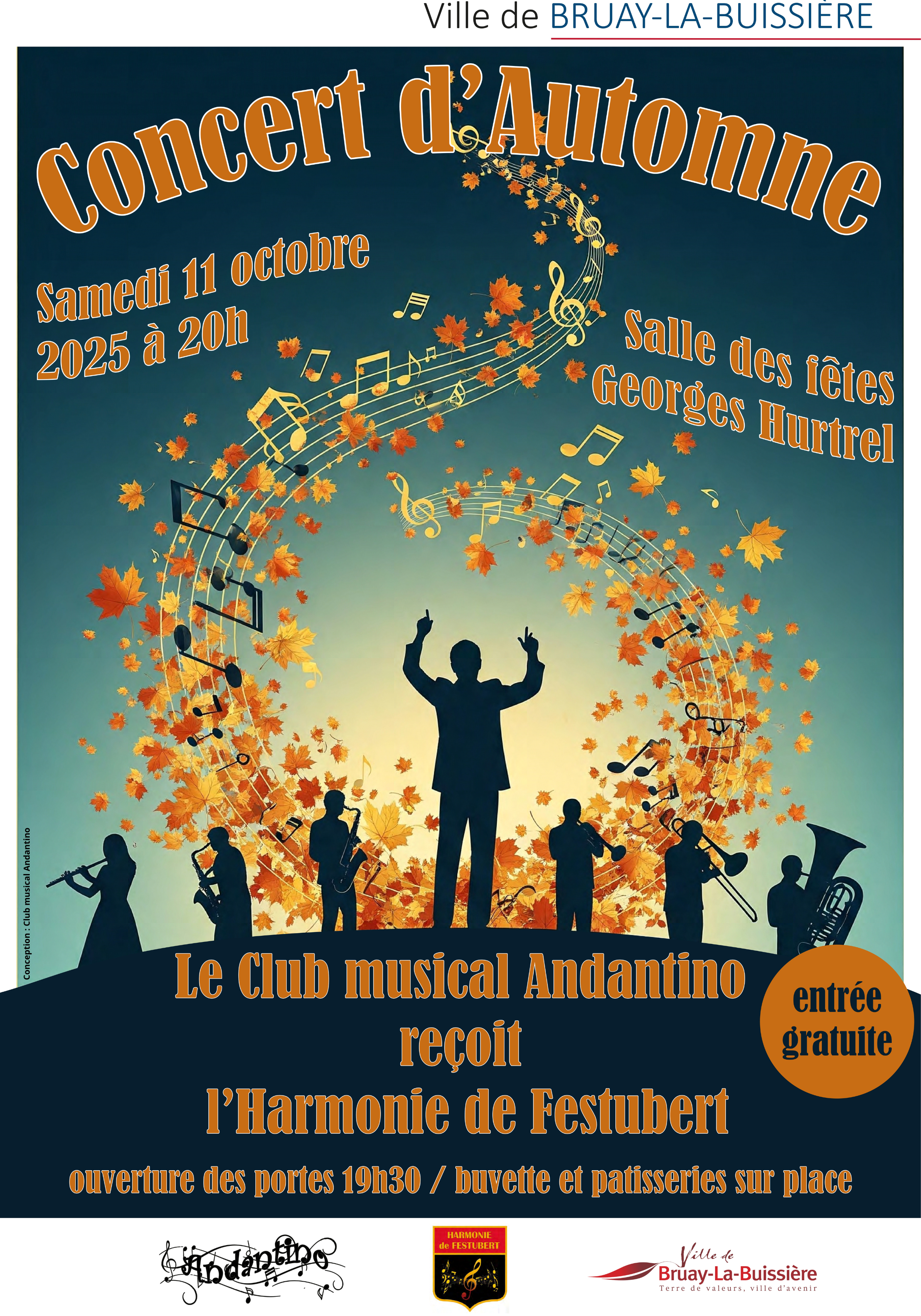 affiche concert d'automne 2025