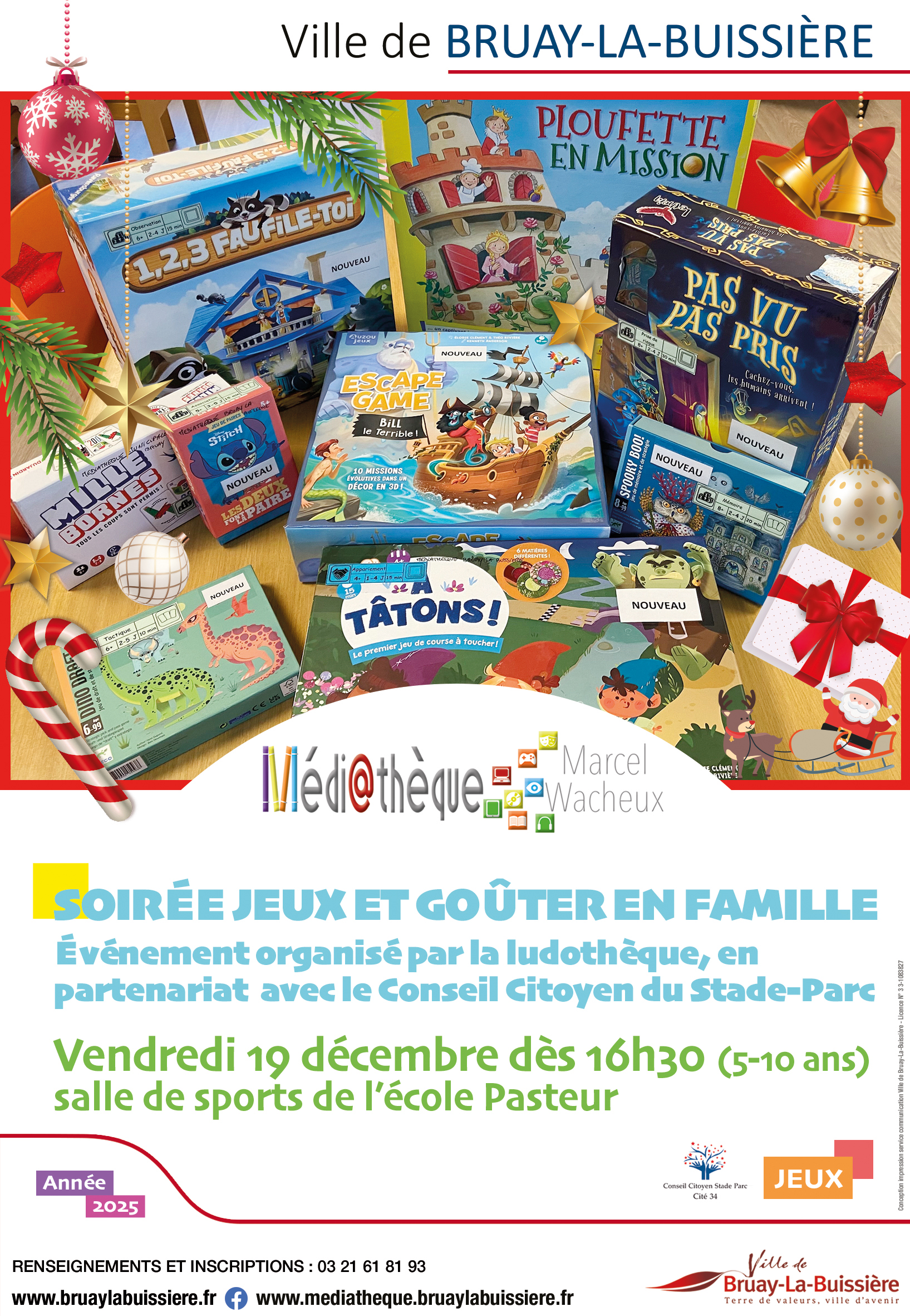 2025-médiathèque- Soirée jeux ludothèque