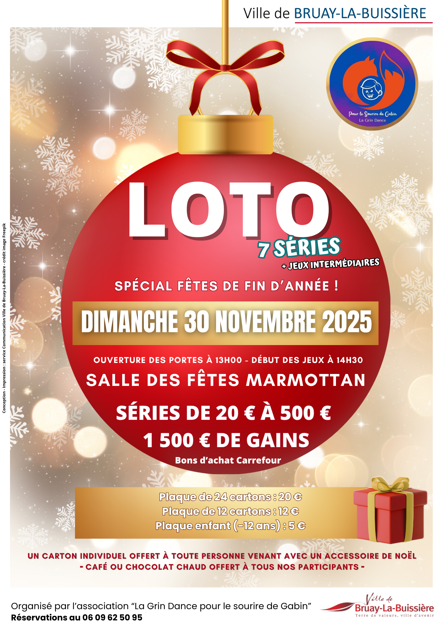 30-11-25 Loto - Grin Dance Pour le sourire de Gabin