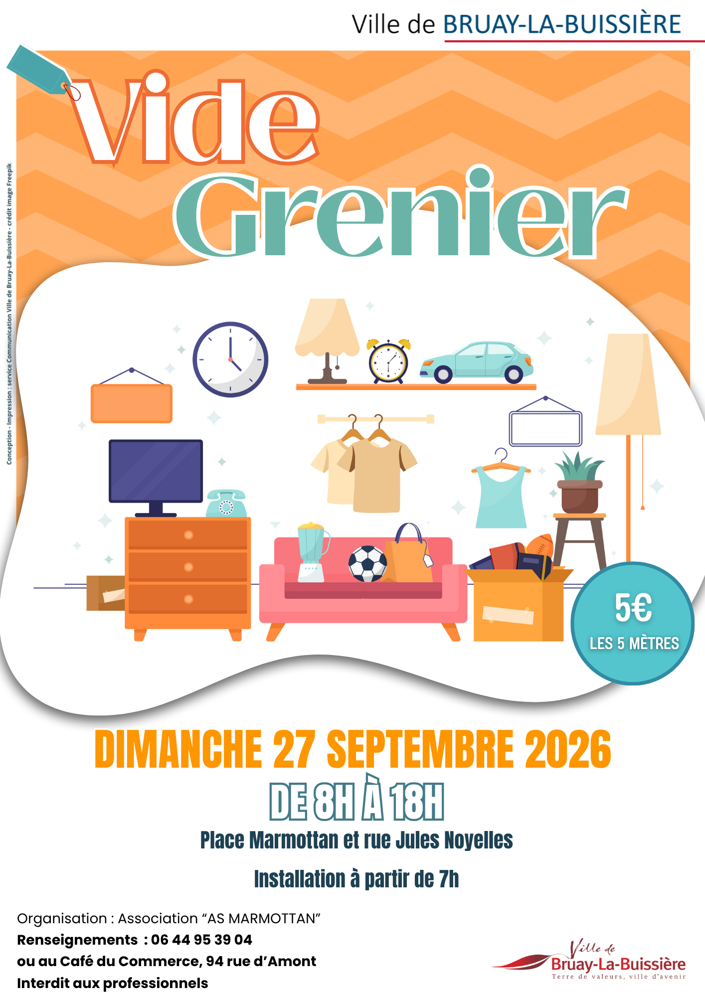 27-09-2027 vide grenier AS Marmottan