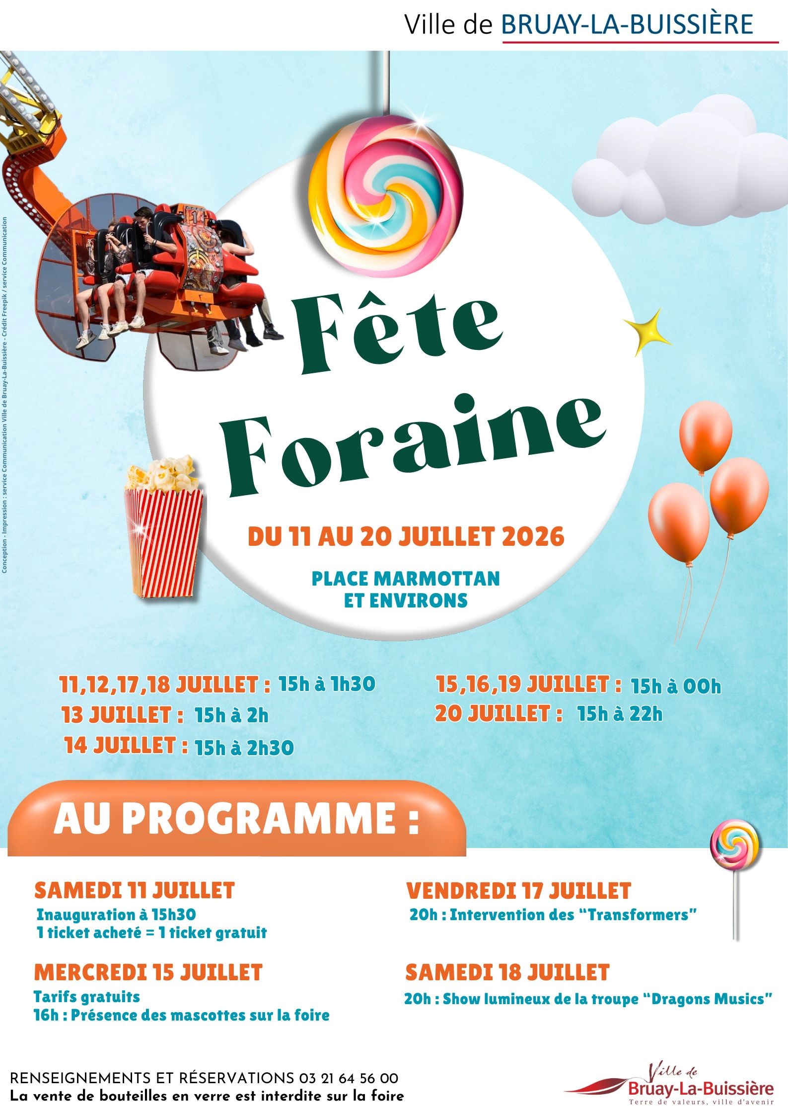 fête foraine été 2026