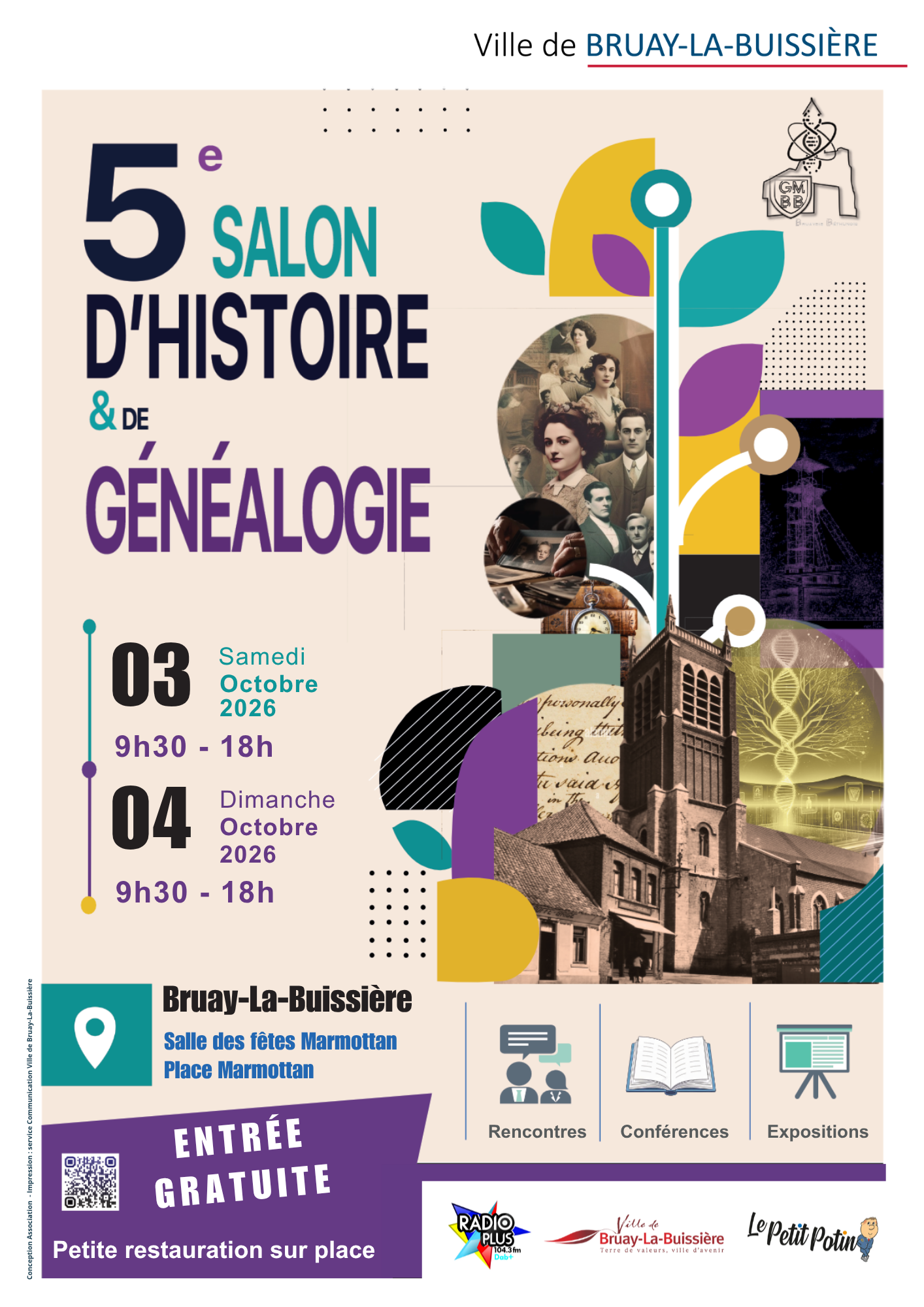 03 et 04-10-2026 - Salon de l'Histoire et de la Généaologie