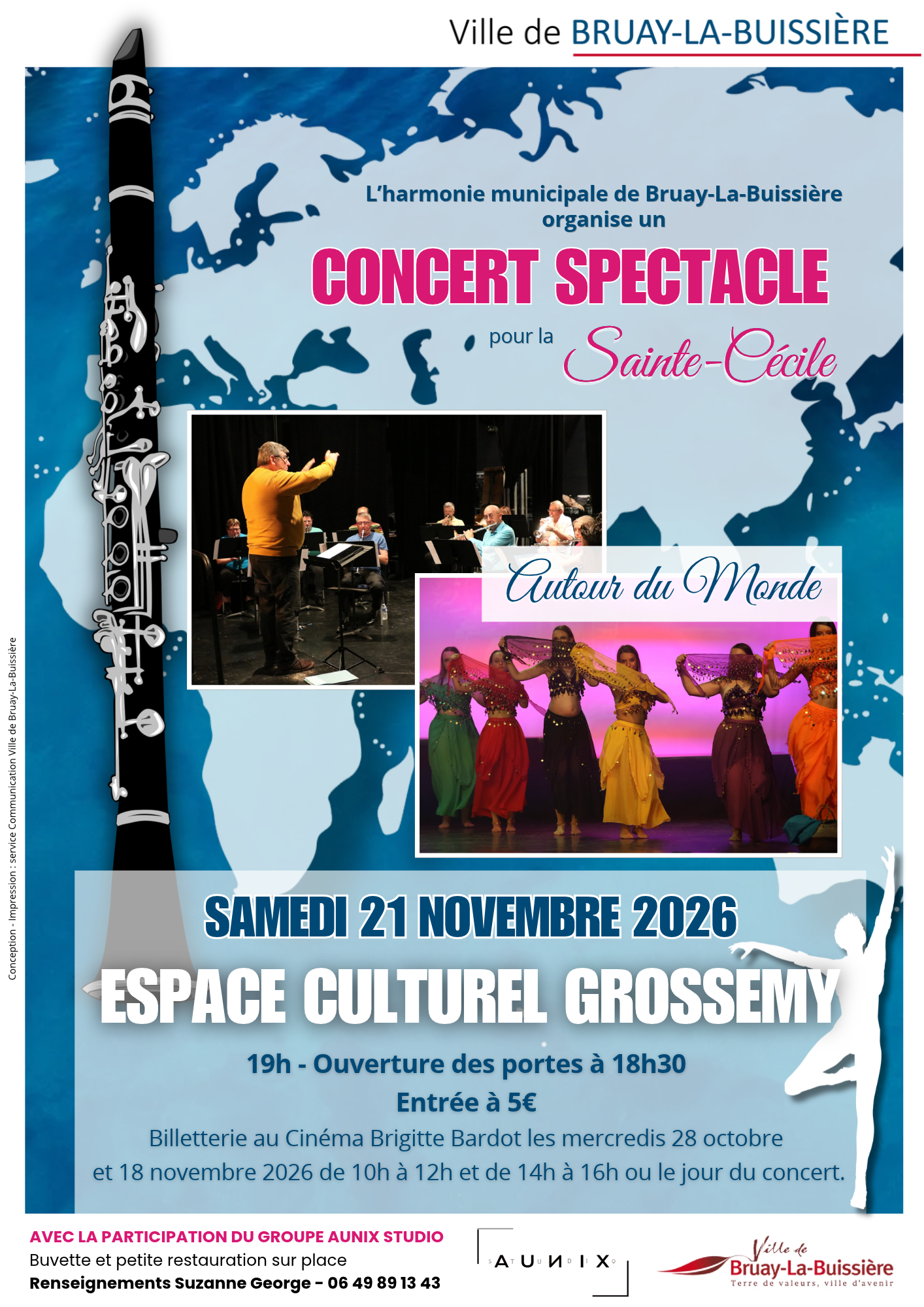 21-11-2026 Concert St Cécile Harmonie BLB et Aunix