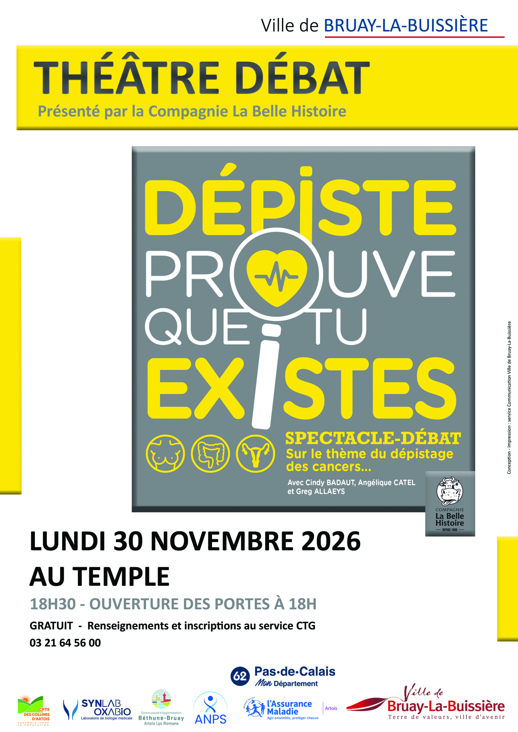 30-11-2026 - Affiche théâtre débat